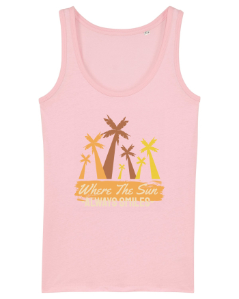 Where the Sun Always Smiles Cotton Pink