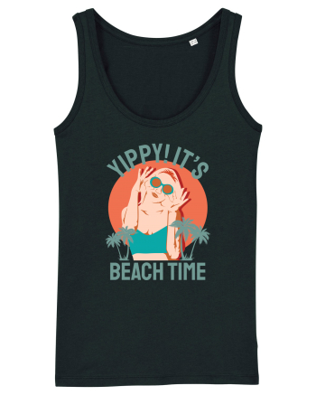Yippi! It's Beach Time Black