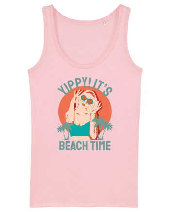 Yippi! It's Beach Time Cotton Pink