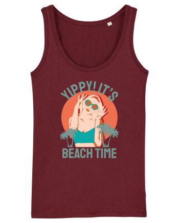 Yippi! It's Beach Time Burgundy