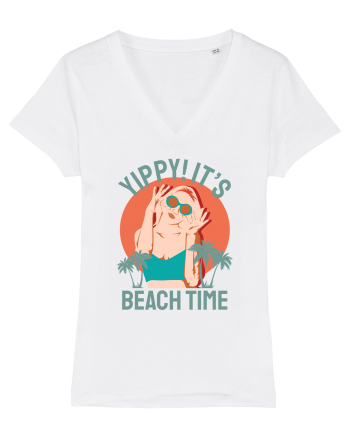 Yippi! It's Beach Time White