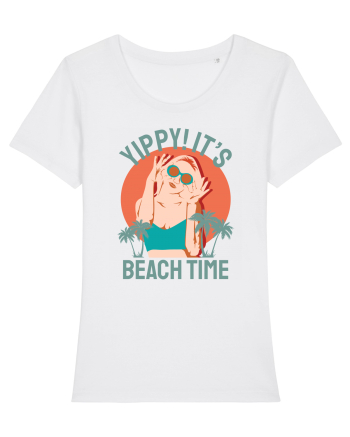 Yippi! It's Beach Time White