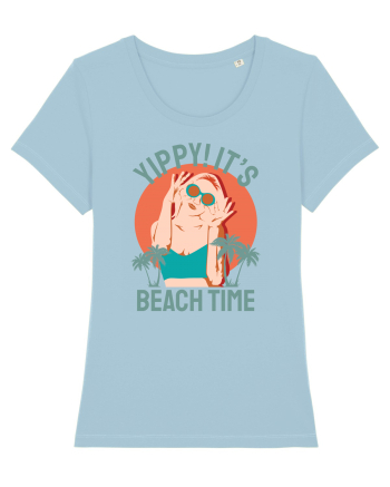 Yippi! It's Beach Time Sky Blue