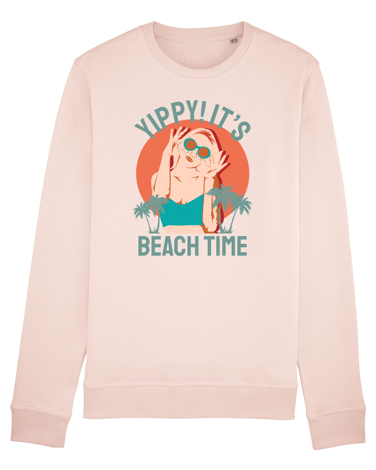 Bluză mânecă lungă Unisex Rise Candy Pink