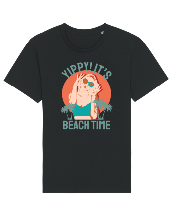 Yippi! It's Beach Time Black