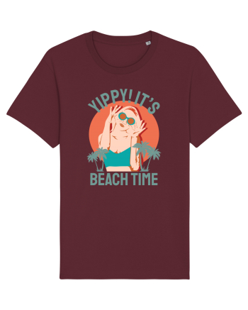 Yippi! It's Beach Time Burgundy