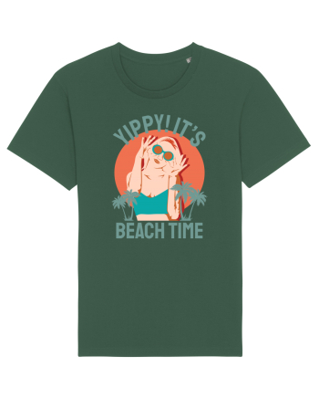 Yippi! It's Beach Time Bottle Green