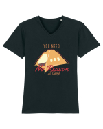 You Need No Reason to Camp Tricou mânecă scurtă guler V Bărbat Presenter