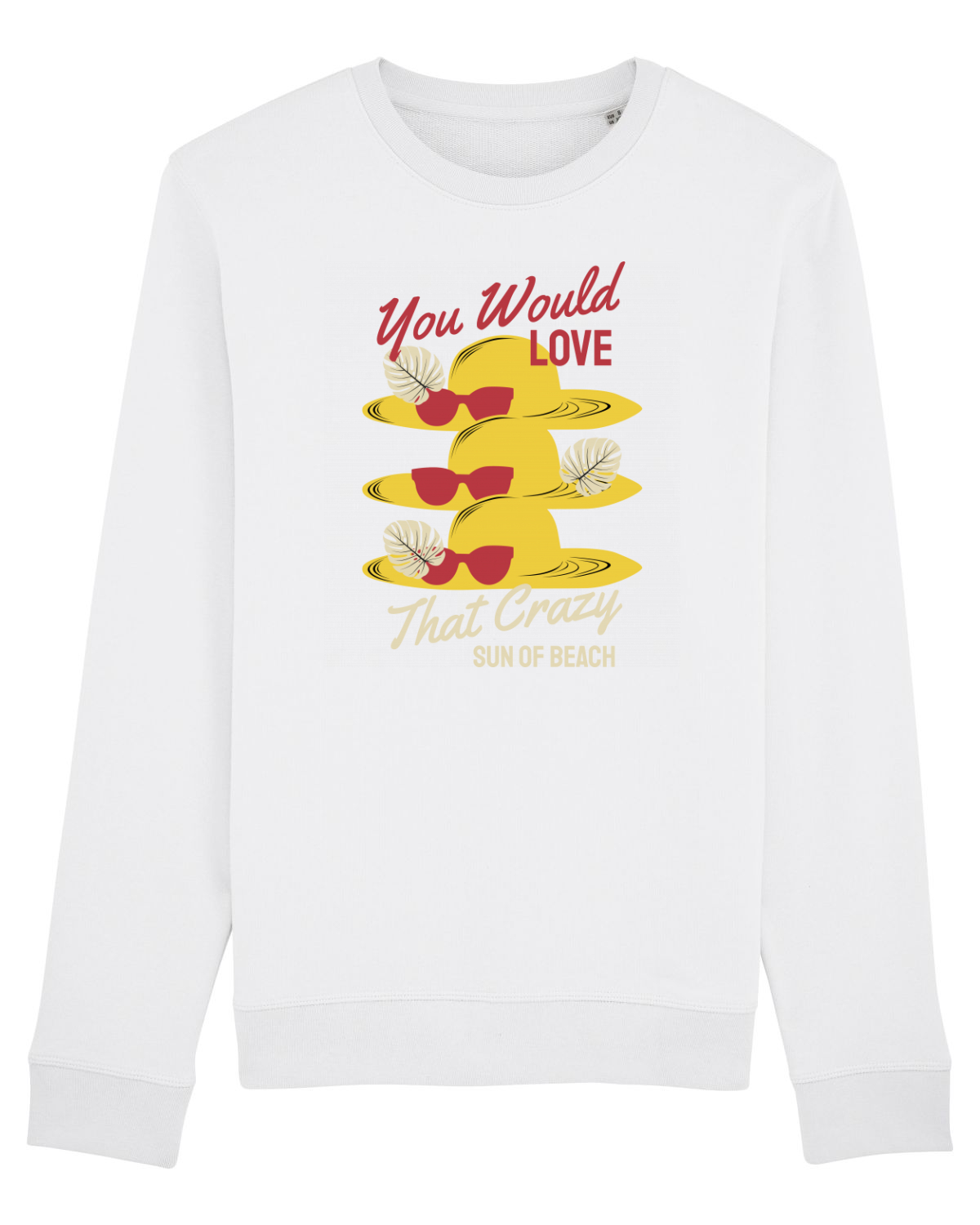 Bluză mânecă lungă Unisex Rise White