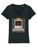 Old School PC Rules Tricou mânecă scurtă guler V Damă Evoker