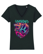 Unmasked Graffiti Tricou mânecă scurtă guler V Damă Evoker