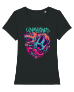 Unmasked Graffiti Tricou mânecă scurtă guler larg fitted Damă Expresser