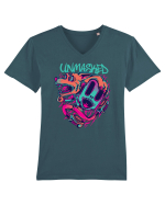 Unmasked Graffiti Tricou mânecă scurtă guler V Bărbat Presenter