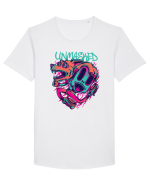 Unmasked Graffiti Tricou mânecă scurtă guler larg Bărbat Skater
