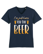 I'm just here for the beer Tricou mânecă scurtă guler V Bărbat Presenter