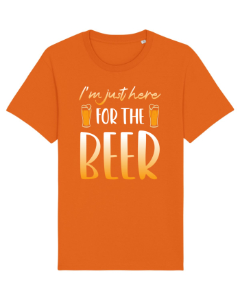I'm just here for the beer Bright Orange