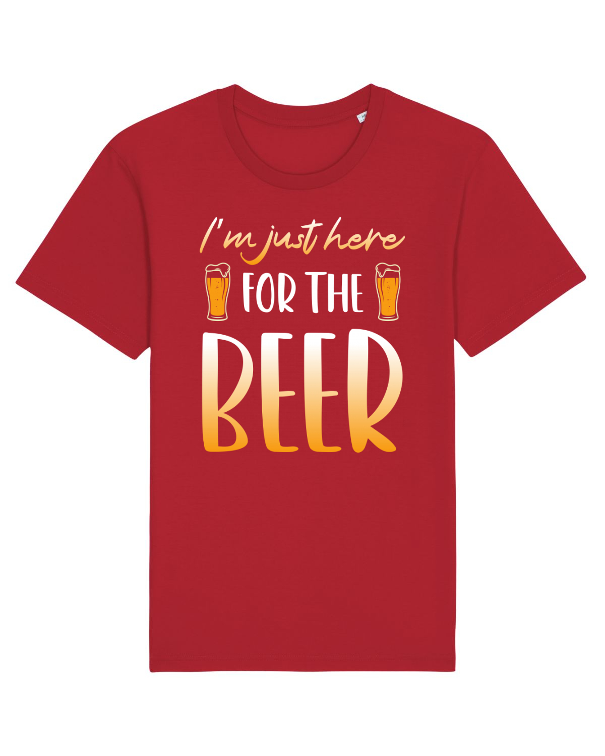 Tricou mânecă scurtă Unisex Rocker Red