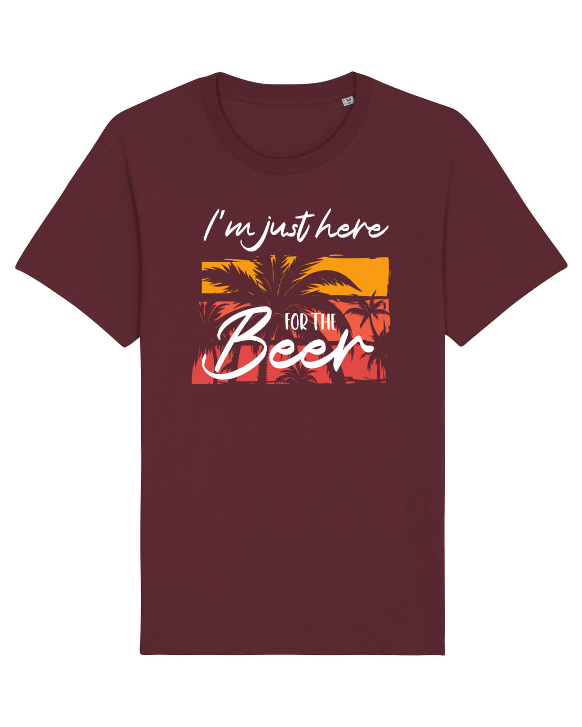 Tricou mânecă scurtă Unisex Rocker Burgundy