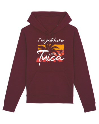 I'm just here for the țuică Burgundy