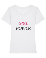Girl Power Tricou mânecă scurtă guler larg fitted Damă Expresser