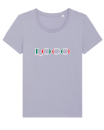 LOCO Tricou mânecă scurtă guler larg fitted Damă Expresser