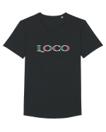 LOCO Tricou mânecă scurtă guler larg Bărbat Skater
