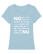 Nopity nope Tricou mânecă scurtă guler larg fitted Damă Expresser
