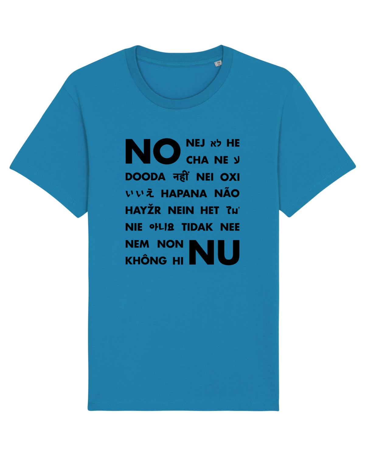 Tricou mânecă scurtă Unisex Rocker Azur