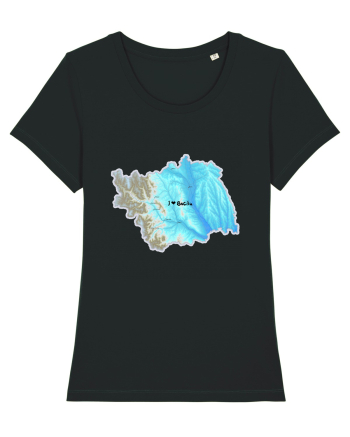 Bacău County Map Black