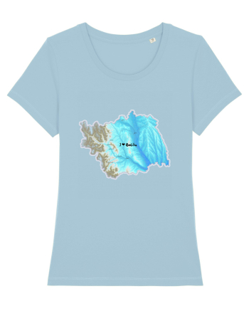 Bacău County Map Sky Blue