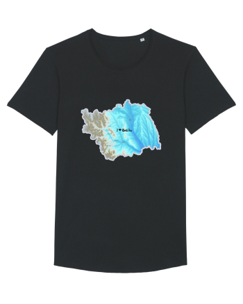 Bacău County Map Black