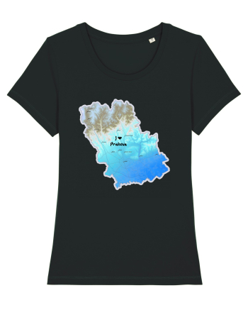 Prahova County Map Black