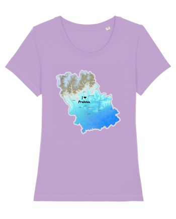 Prahova County Map Lavender Dawn