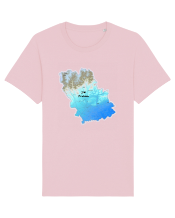 Prahova County Map Cotton Pink
