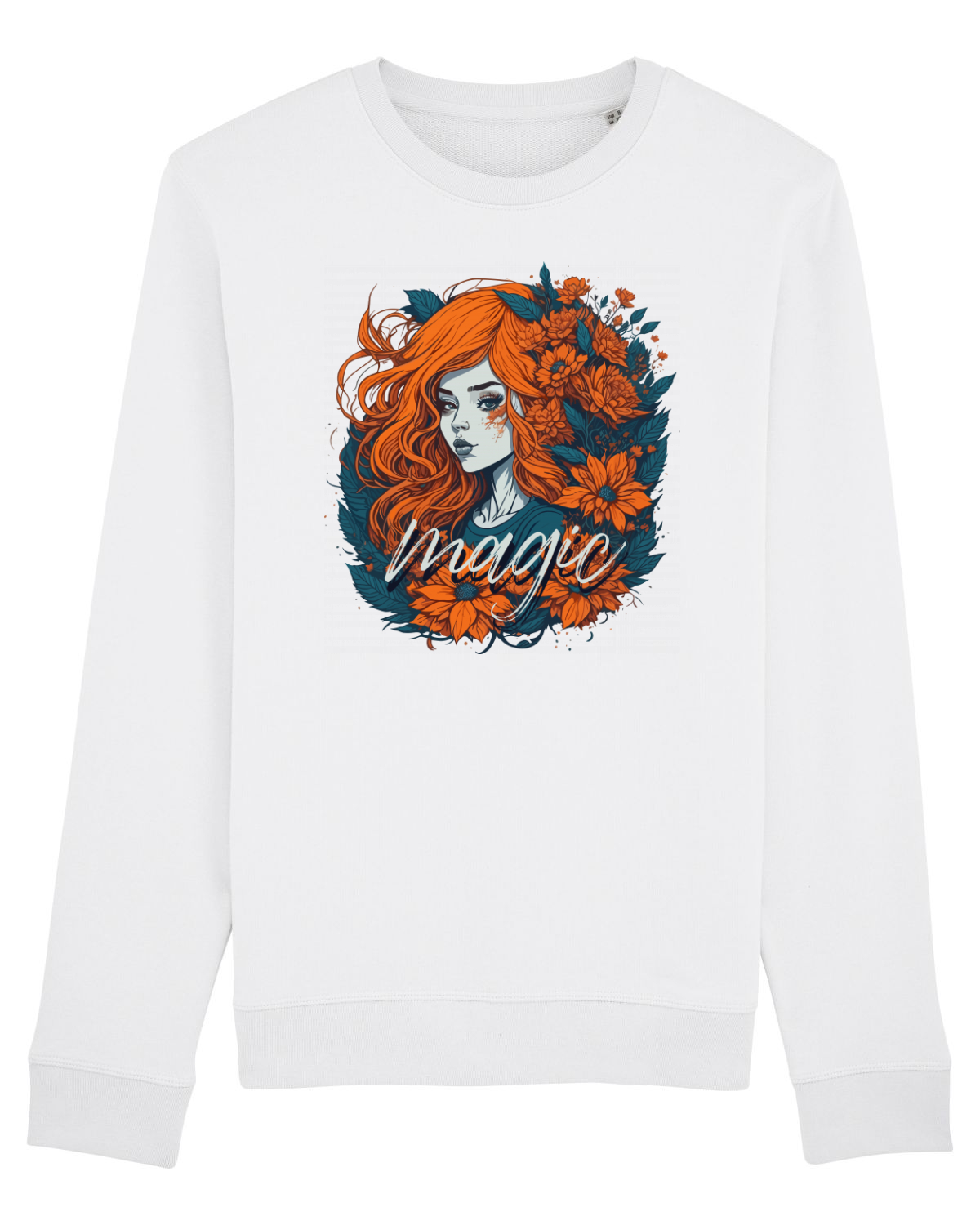 Bluză mânecă lungă Unisex Rise White