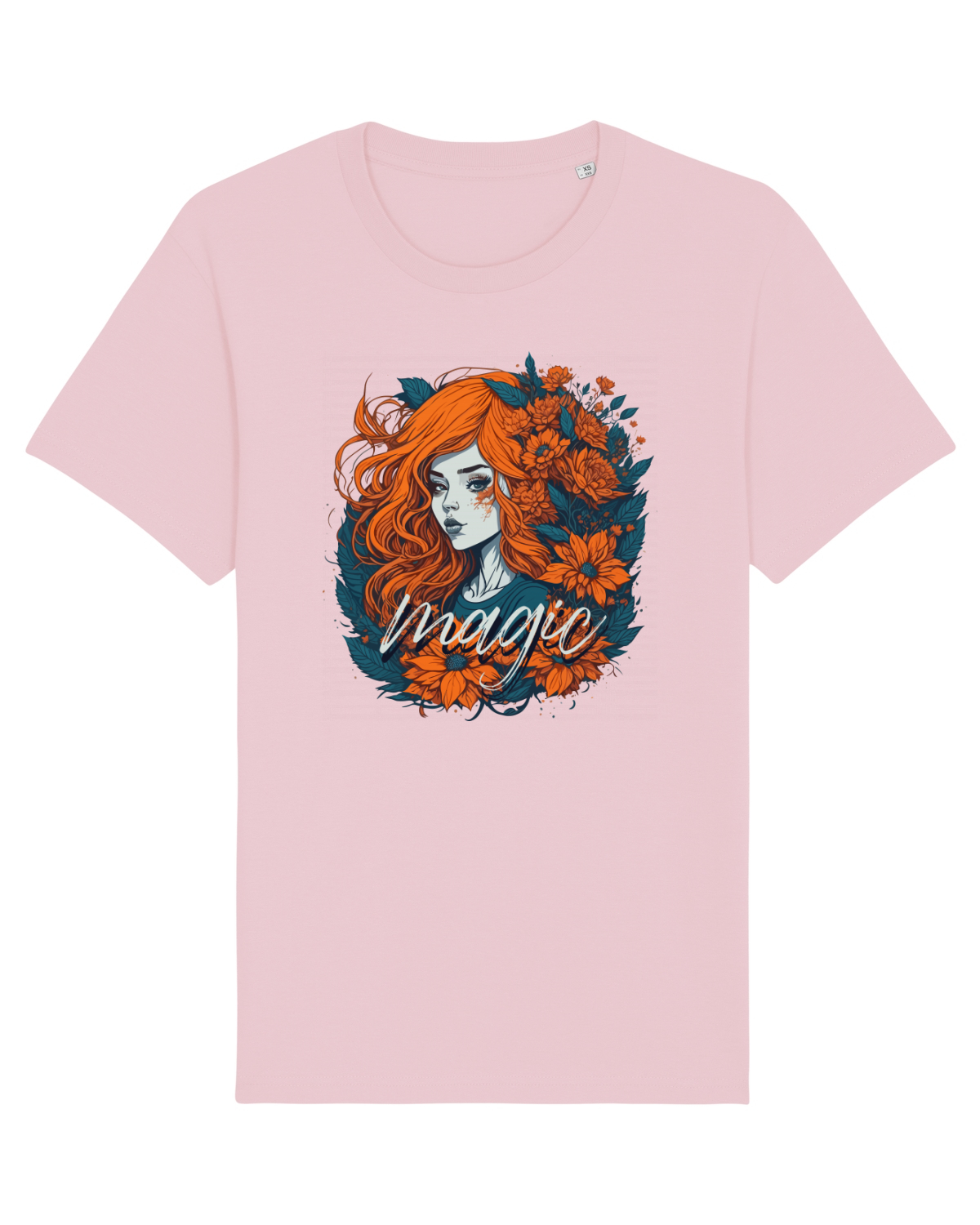 Tricou mânecă scurtă Unisex Rocker Cotton Pink