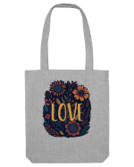 Love - flori boho Sacoșă textilă