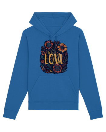 Love - flori boho Royal Blue