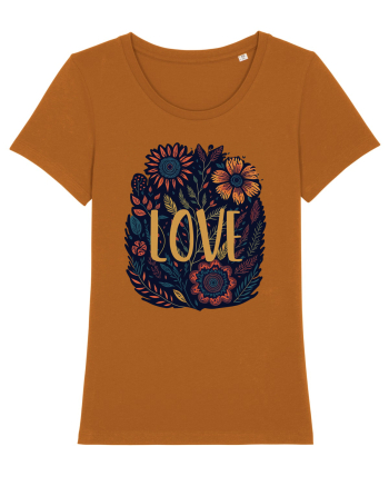 Love - flori boho Roasted Orange