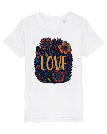 Love - flori boho White