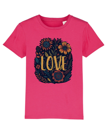 Love - flori boho Raspberry