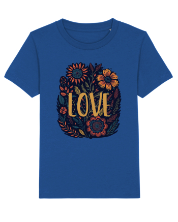 Love - flori boho Majorelle Blue