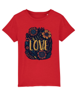 Love - flori boho Tricou mânecă scurtă  Copii Mini Creator