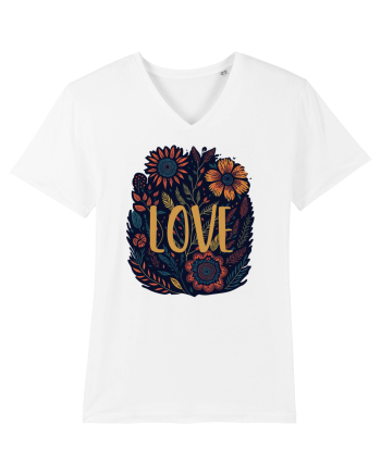 Love - flori boho White