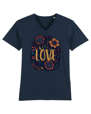 Love - flori boho French Navy