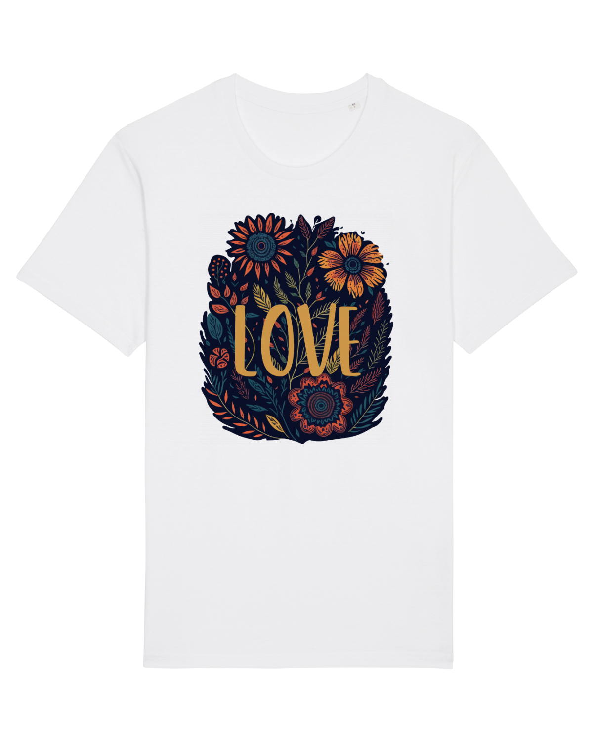 Tricou mânecă scurtă Unisex Rocker White