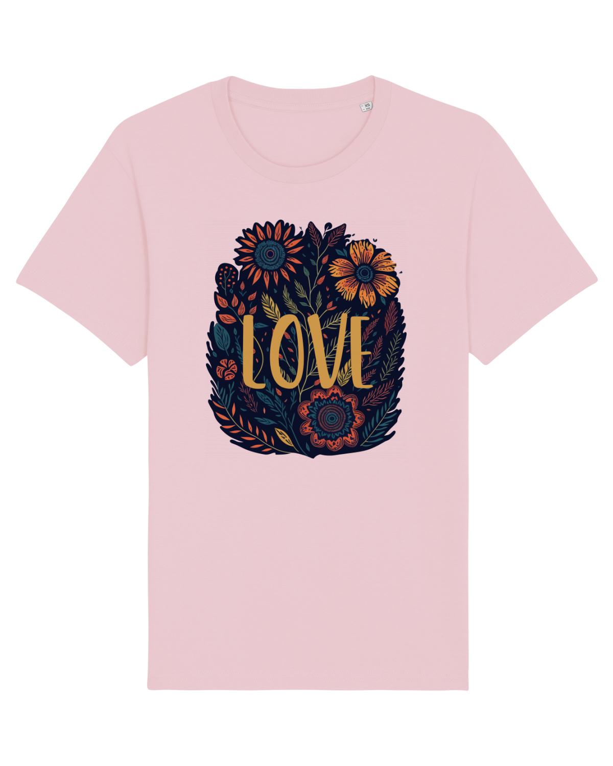 Tricou mânecă scurtă Unisex Rocker Cotton Pink