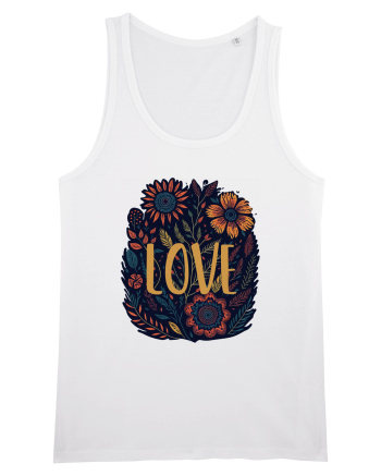 Love - flori boho White