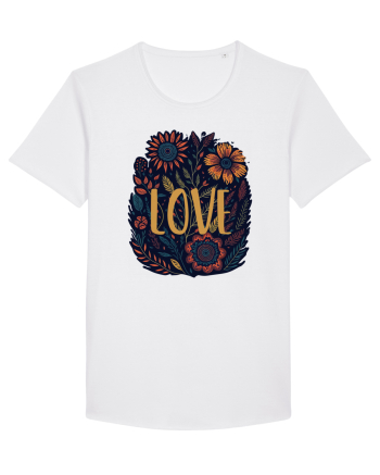 Love - flori boho White