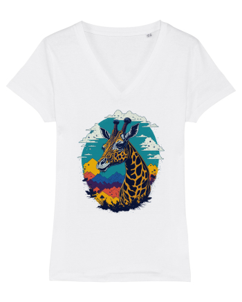 Girafa semiprofil White